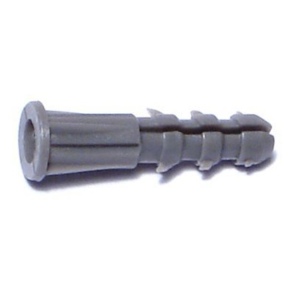 Midwest Fastener Screw Anchor, 7/8" L, Plastic, 100 PK 04295